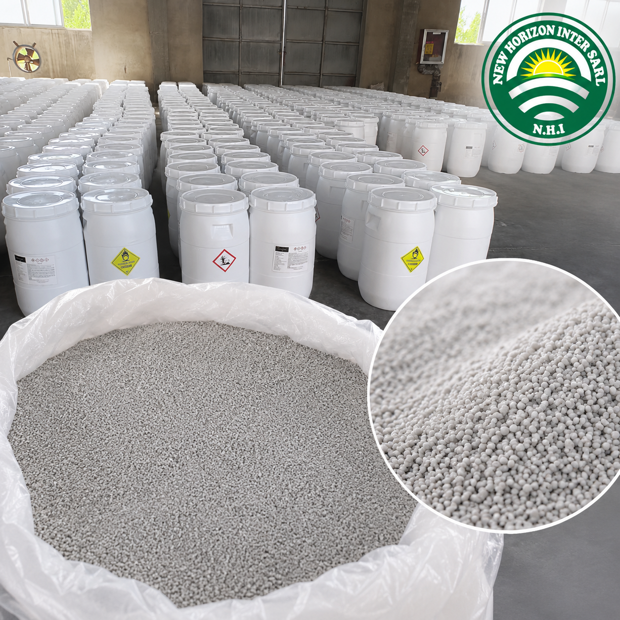 Produit chlorure HTH avec granulés pour traitement de l’eau